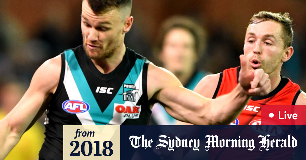AFL Live Scores Port Adelaide v Essendon